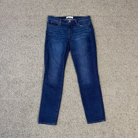 Gap 1969 Mid Rise True Skinny Denim Blue Jeans US Women's 27 - Picture 2 of 8